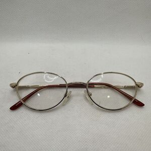 ARISTAR‎ Oval Full Rim Womens  Eyeglass Frames 53-16-135 Gold Spring Hinges